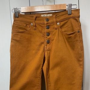 Madewell | 9" Mid-Rise Skinny Jeans: Garment-Dyed Button-Front Edition | Sz 24P